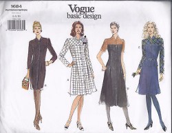 1684 EZ VOG A-STRT DRESS 3 LENGTHS,TOP,FLARE SKIRT PATTERN 6-10
